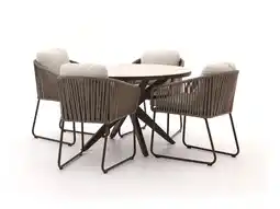 Kees Smit Yoi Calera/Calma ø120cm dining tuinset 5-delig aanbieding
