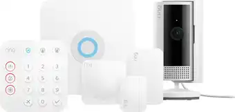 Coolblue Ring Alarmsysteem met 1 magneetcontact en 1 bewegingssensor + Ring Indoor Cam 2nd gen Wit aanbieding
