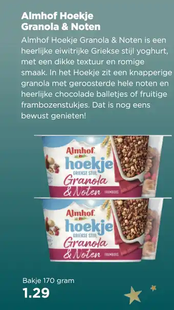 PLUS Almhof Hoekje Granola & Noten aanbieding