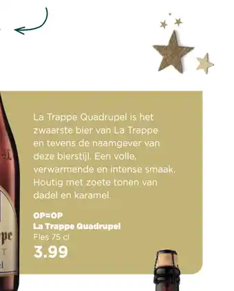 PLUS La Trappe Quadrupel aanbieding