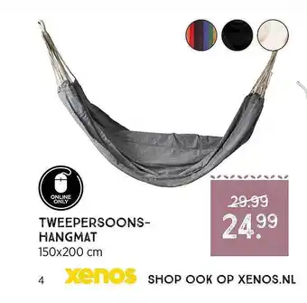 Xenos Tweepersoons hangmat 150x200 Cm aanbieding