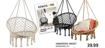 Xenos Hangstoel knoet 60x80x100 cm aanbieding