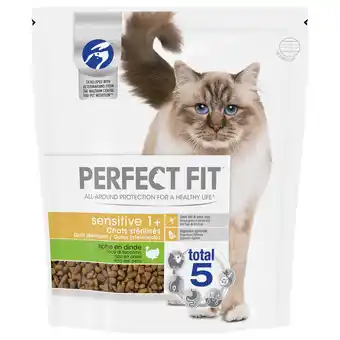 Zooplus 1,4kg Perfect Fit Adult Cat Sterilized Truthahn Katzenfutter trocken aanbieding