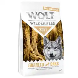 Zooplus Wolf of Wilderness Soft - Gnarled Oaks - Scharrelkip & Konijn Hondenvoer - 5 x 1 kg aanbieding