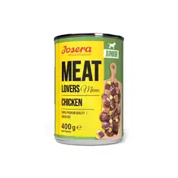 Zooplus 6x400g Josera Meat Lovers Junior Menu Kip natvoer voor Honden aanbieding