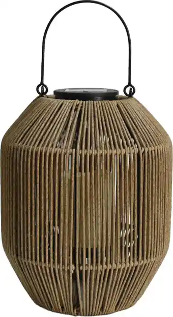 Intratuin Intratuin solar tafellamp Burgos bruin D 23 H 29 cm aanbieding