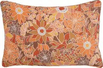 Intratuin Mica Decorations sierkussen Fleur oranje 60 x 40 x 10 cm aanbieding