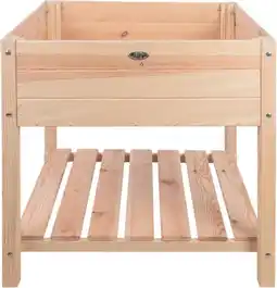 Intratuin Esschert Design kweekbak verhoogd naturel 78,8 x 78,8 x 78 cm aanbieding
