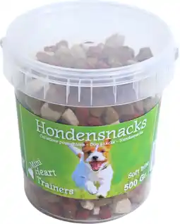 Intratuin Boony hondensnoepjes Trainers mini hartjes 500 g aanbieding