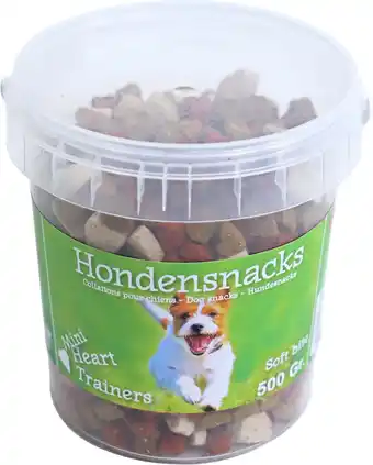 Intratuin Boony hondensnoepjes Trainers mini hartjes 500 g aanbieding