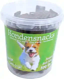 Intratuin Boony hondensnoepjes reepjes lam en rijst 500 g aanbieding