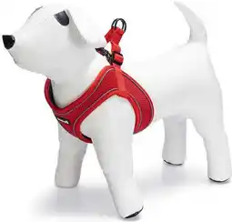Intratuin Beeztees hondentuig Parinca Premium rood 30-35 cm aanbieding