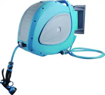 Intratuin Intratuin wandslangbox blauw / grijs 30 m aanbieding