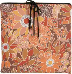 Intratuin Mica Decorations zitkussen Fleur oranje 40 x 40 x 5 cm aanbieding