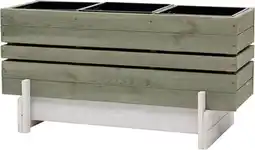 Intratuin Intratuin kweekbak op poten Dubba grijs / wit 91 x 40 x 47 cm aanbieding