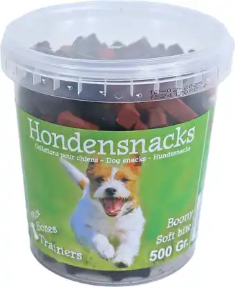 Intratuin Boony hondensnoepjes Trainers botjes mix 500 g aanbieding