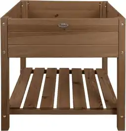 Intratuin Esschert Design kweekbak verhoogd bruin 78,8 x 78,8 x 78 cm aanbieding
