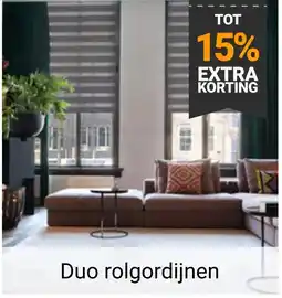Raamdecoratie.com Duo rolgordijnen aanbieding