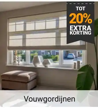 Raamdecoratie.com Vouwgordijnen aanbieding