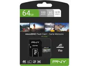 MediaMarkt PNY Pro Elite Microsd 64 Gb aanbieding
