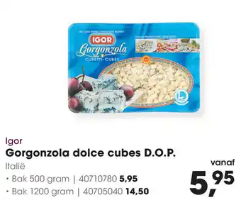 HANOS Gorgonzola dolce cubes D.O.P. aanbieding