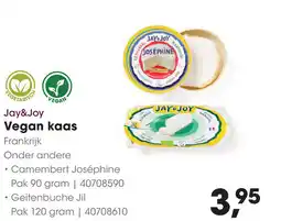 HANOS Jay&Joy Vegan kaas aanbieding