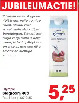 HANOS Slagroom 40% aanbieding