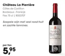 HANOS Château La Pierrière aanbieding