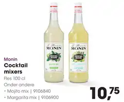 HANOS Monin Cocktail mixers aanbieding