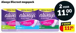Kruidvat Always Discreet megapack aanbieding