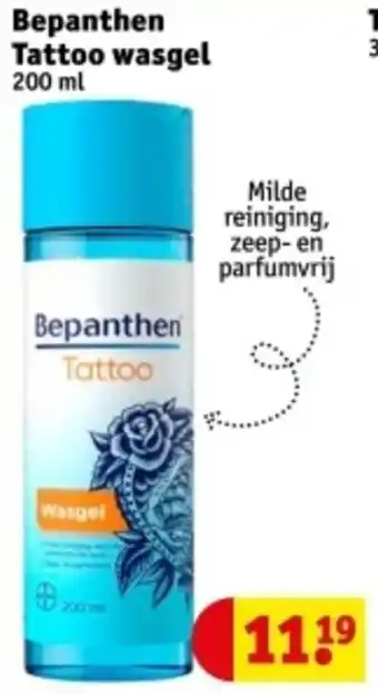 Kruidvat Bepanthen Tattoo Wasgel aanbieding