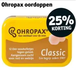 Kruidvat Ohropax Oordoppen aanbieding