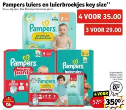 Kruidvat Pampers Luiers en Luierbroekjes Key Size aanbieding