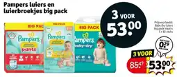 Kruidvat Pampers Luiers en Luierbroekjes Big Pack aanbieding