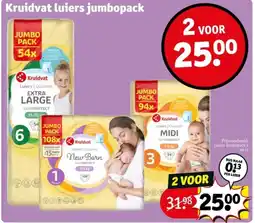 Kruidvat Kruidvat Luiers Jumbopack aanbieding
