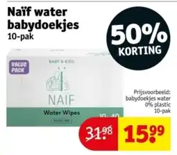 Kruidvat Naïf Water Babydoekjes aanbieding