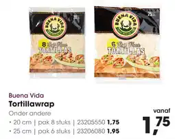 HANOS Buena Vida Tortillawrap aanbieding
