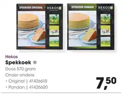 HANOS Hekos Spekkoek aanbieding