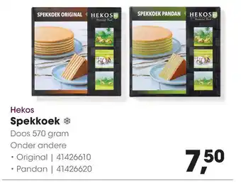 HANOS Hekos Spekkoek aanbieding