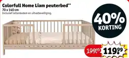 Kruidvat Colorfull Home Liam Peuterbed aanbieding