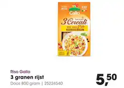 HANOS Riso Gallo 3 granen rijst aanbieding