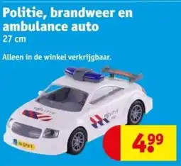 Kruidvat Politie, Brandweer en Ambulance Auto aanbieding