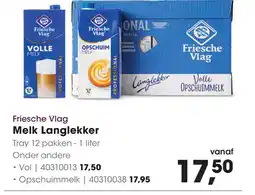HANOS Friesche Vlag Melk Langlekker aanbieding