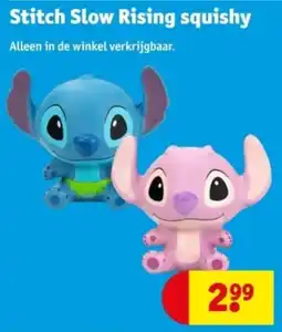 Kruidvat Stitch Slow Rising squishy aanbieding