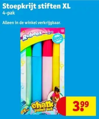 Kruidvat Stoepkrijt stiften XL aanbieding