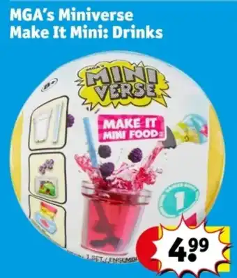 Kruidvat MGA's Miniverse Make It Mini: Drinks aanbieding
