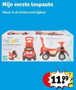 Kruidvat Mijn Eerste Loopauto aanbieding