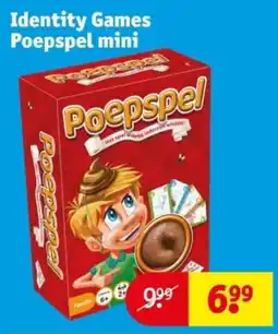 Kruidvat Identity Games Poepspel mini aanbieding