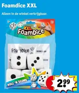 Kruidvat Foamdice XXL aanbieding