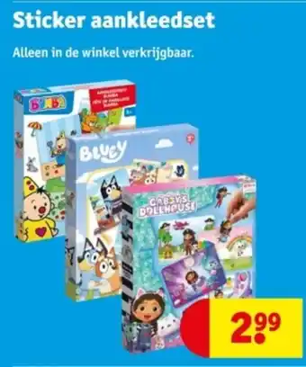 Kruidvat Sticker aankleedset aanbieding